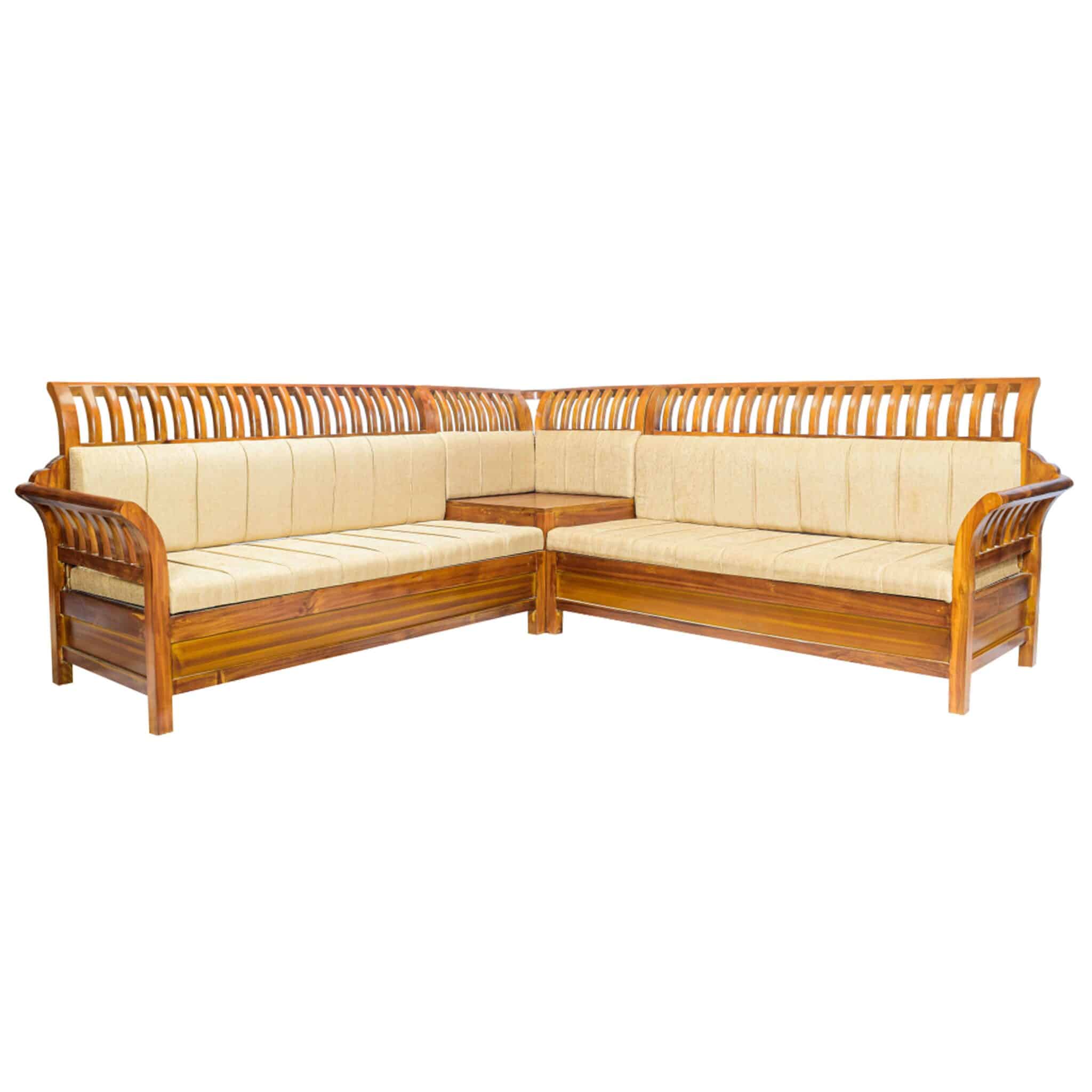 Teak Wood Corner Setty